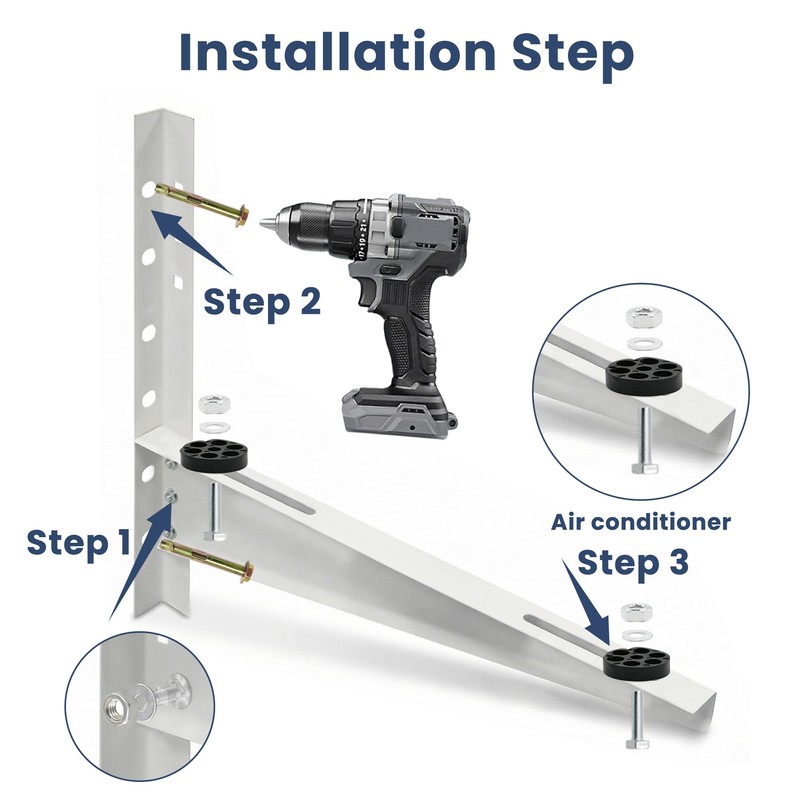 Mini Split Wall Mounting Bracket for 9000-18000 BTU Universal Air