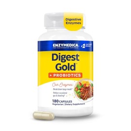 Enzymedica Digest Gold + Probióticos - Ayuda a Gas e Hinchazón - 180