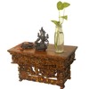 Tribe Azure Fair Trade Altar Table, Small Meditation Puja Table,
