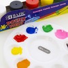 BAZIC Paint Palette 10 Mixing Round Tray, Plastic Paint Pallets