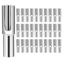 3/16’’ Invisible Cable Railing Kit,T316 Stainless Steel Invisible Toggle Termination Concealed Anchor Adjustable Hardware Cable Tensioner for Metal Railings Wall Wood Corner Posts (30)