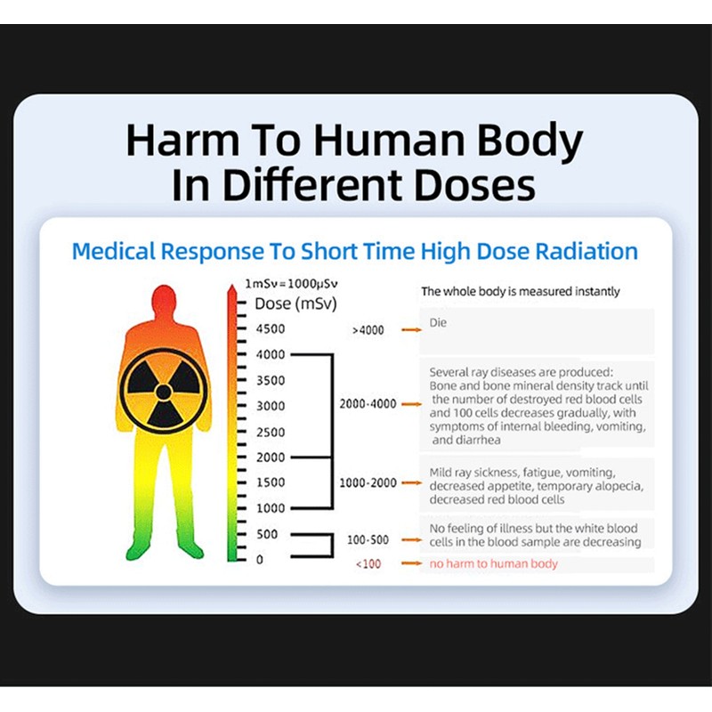 Nuclear Radiation Detector Easy Operation TFT HD Screen Multiple Units