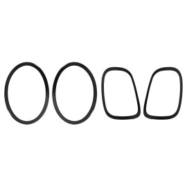 Unbranded Black Headlight+Tail Light Ring Bezel Trim For Mini Cooper F55 F56 F57 2014-21