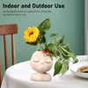 Face Flower Pot Head Planter Pots Resin Succulent Planter with
