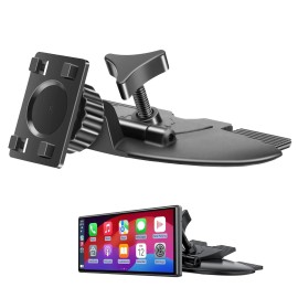 Universal CarPlay Screen CD Slot Mount 360° Adjustable for Car Monitors Tool-Free Install