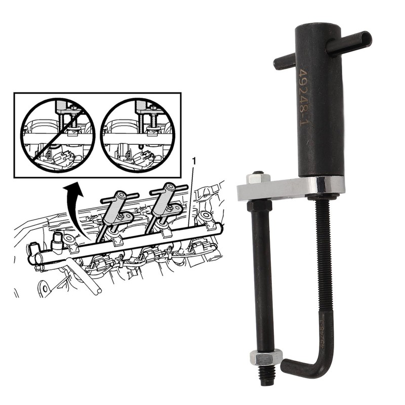 Fuel Injector Rail Remover Tool, Professional Delphi Fuel Injectors Replace