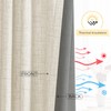 INOVADAY Cream Blackout Curtains 96 Inches Long, 100% Light Blocking