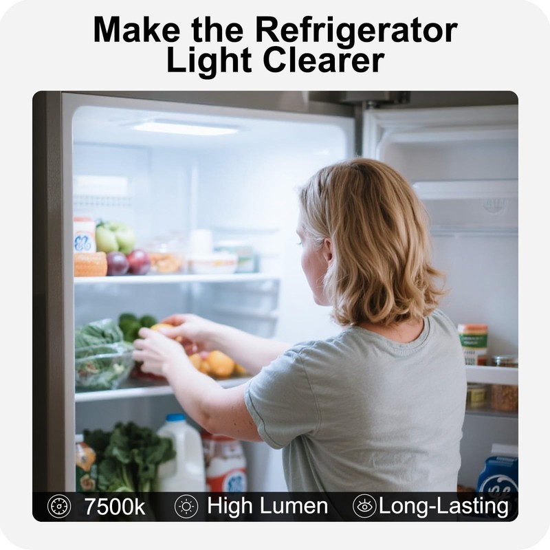 8-Pack Upgrade WR55X11132 WR55X25754 Refrigerator Light Replacement LED for GE