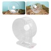 Silent Hamster Wheel with Stand Prevent Slip Clear Acrylic Hamster