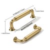 khtumeware 10-Pack Champagne Bronze Heavy-Duty Solid Cabinet Pulls, 4 Inch
