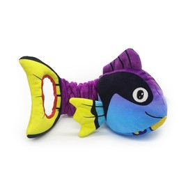 Squeaky Dog Toys for Large Dogs: Interactive Ocean Fish Tug of War Dog Toy with Crinkle Paper-Pull Plush Dog Toys to Keep Them Busy Suitable for Puppy/Small/Medium/Large Dogs