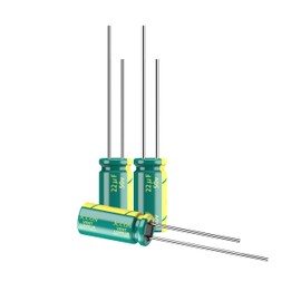 JCCON 10-Pack 50V 22uF Premium Quality Low ESR Electrolytic Capacitors 5x11mm (0.2x0.43in), 50Volt 22MFD High-Frequency Caps with Superior Performance