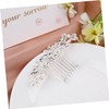 WOONEKY Bridal Hair Comb Elegant Zinc Alloy Headpiece Shining Rhinestones
