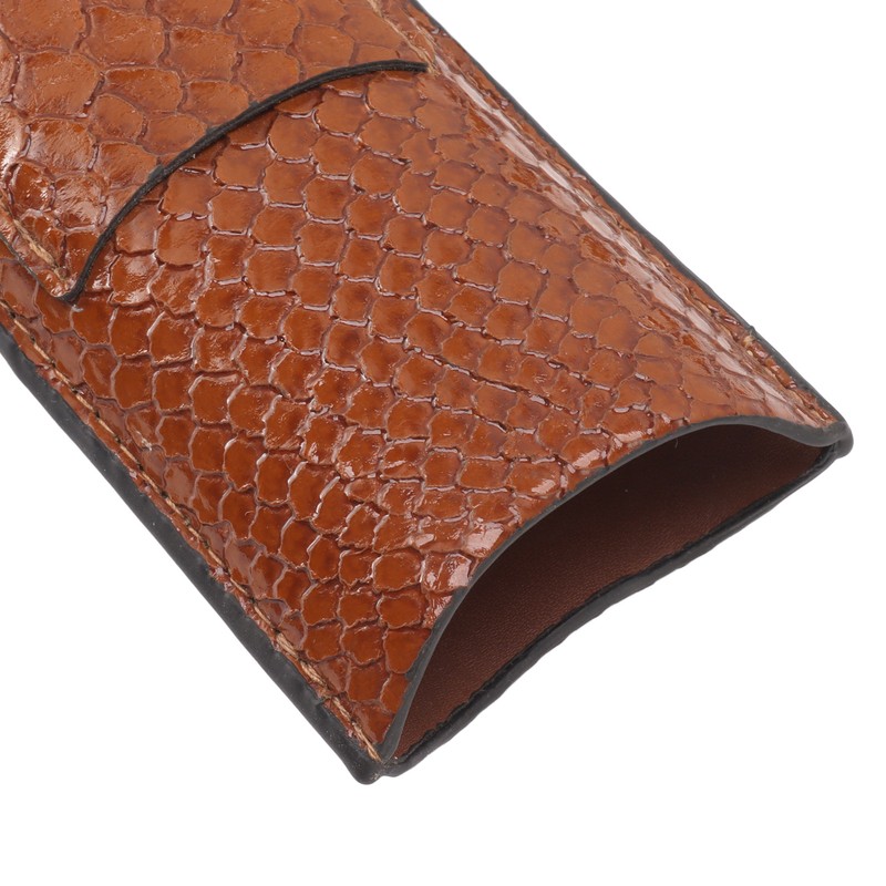 2 Finger Cigar Case Portable Waterproof Lightweight Artificial Leather Cigar