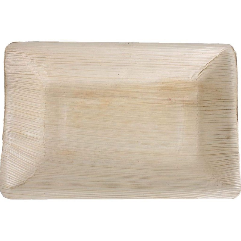 KOKA Palm Leaf Disposable Plates Rectangular Environmentally Friendly Disposable Tableware