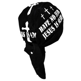 Christian Bandana with SWEATBAND Skull Cap Doo Rag Made in America