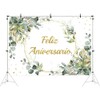 Ticuenicoa 7x5ft Feliz Aniversario Backdrop Mexican Happy Anniversary Photography Background