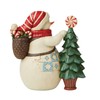 Jim Shore Snowman with Candy Cane Tree Hall Mark Exclusive