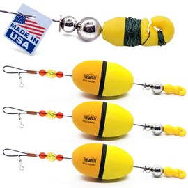 VERSAMAXX Bolt Pro Series 3 Pack (Oval) - Adjustable Leader Depth Saltwater Popping Cork Rig