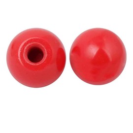 COMOK Ball Handle Knob M8 Threaded Red Ball Knob Machine Control Handle 32mm Diameter Ball Nut 10Pcs