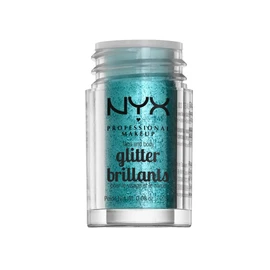 NYX Professional Makeup, Glitter para rostro y cuerpo, Tono Teal, 2.5g