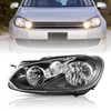 TUSDAR Fits for 2010-2014 Volkswagen Golf/Jetta Sportwagen/GTI MK6 Headlight Assembly