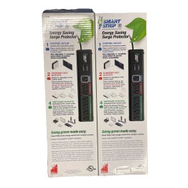 Smart Strip Energy Saving Surge Protector Tier One ECG-7MVR Set of 2