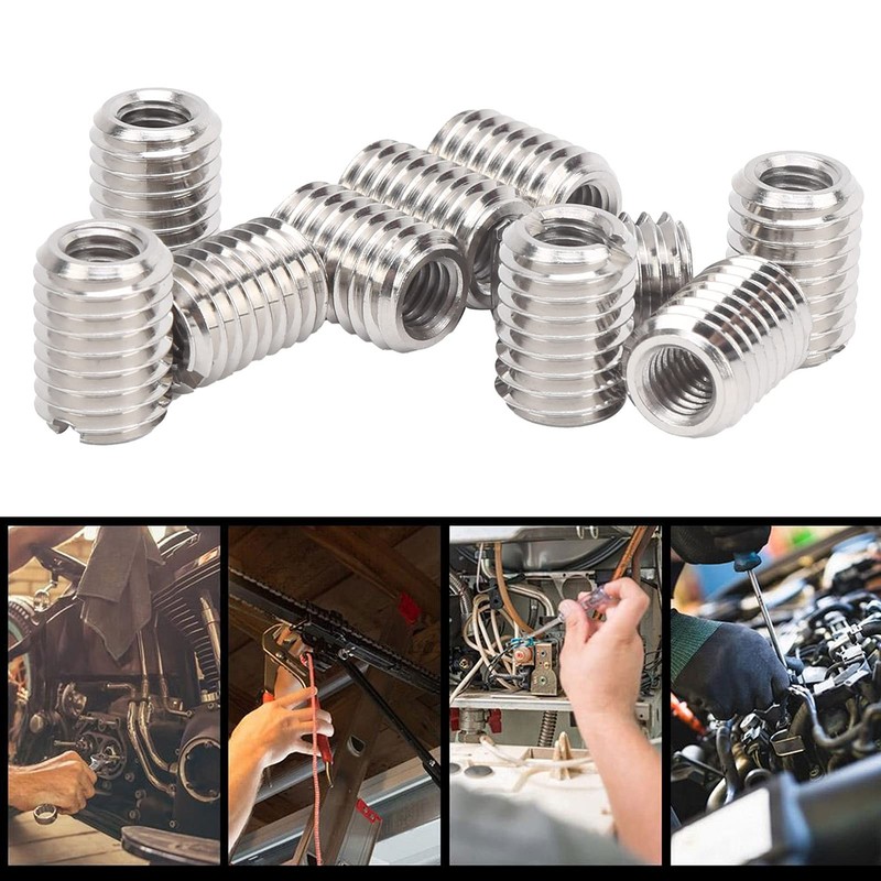 Threaded Insert Reducing Nut M6 x 1 Female Thread and