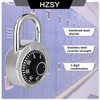 HZSY Combination Padlock 12 Pack, Fixed Dial Combination Padlock with