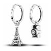 PMX Arracadas Torre Eiffel Y Cámara En Plata 925 El