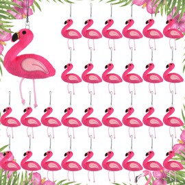 30 Pcs Mini Flamingo Stuffed Animal Plush Toys Valentine Day Gift for Kids Flamingo Party Favors Flamingo Keychain Decorations Flamingo Keychain Set Flamingo Birthday Decorations for Party Favor()