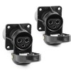 DARKGUARD 2Pieces 3 Pin Tractor Socket 12v 24v,3pin Trailer Socket,