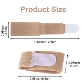 AYNKH 3PCS Finger Buddy Wraps Tapes, Fabric Toe Brace Splint Cushioned Bandages Finger Protectors for Jammed Swollen Dislocated Finger Joint