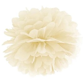 Pom Pom Pon pon di carta CREMA 25 cm DECORAZIONE MATRIMONIO