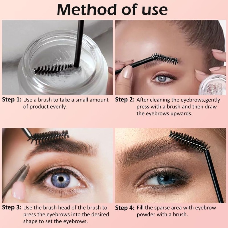 Soap Brows Kit,2Pcs/Set Eyebrow Freeze Styling Wax,Gel Para Cejas Transparente