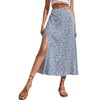 PrinStory Skirts for Women Casual Print Women Long Skirts Summer