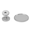 Coffee Maker Magnetic Mirror with 360° Rotating Base Aluminum Alloy