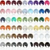 PORSMEER Unisex Short Bob Wig, Natural Layer Straight Fluffy Hair
