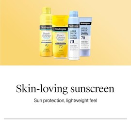 NEUTRÓGENA | Bloqueador Protector Solar 70 SPF Solar Beach Defense | Resistente al Agua | Loción Ligera |Apto Pieles Grasas y Mixtas | No es oleoso | 198ml