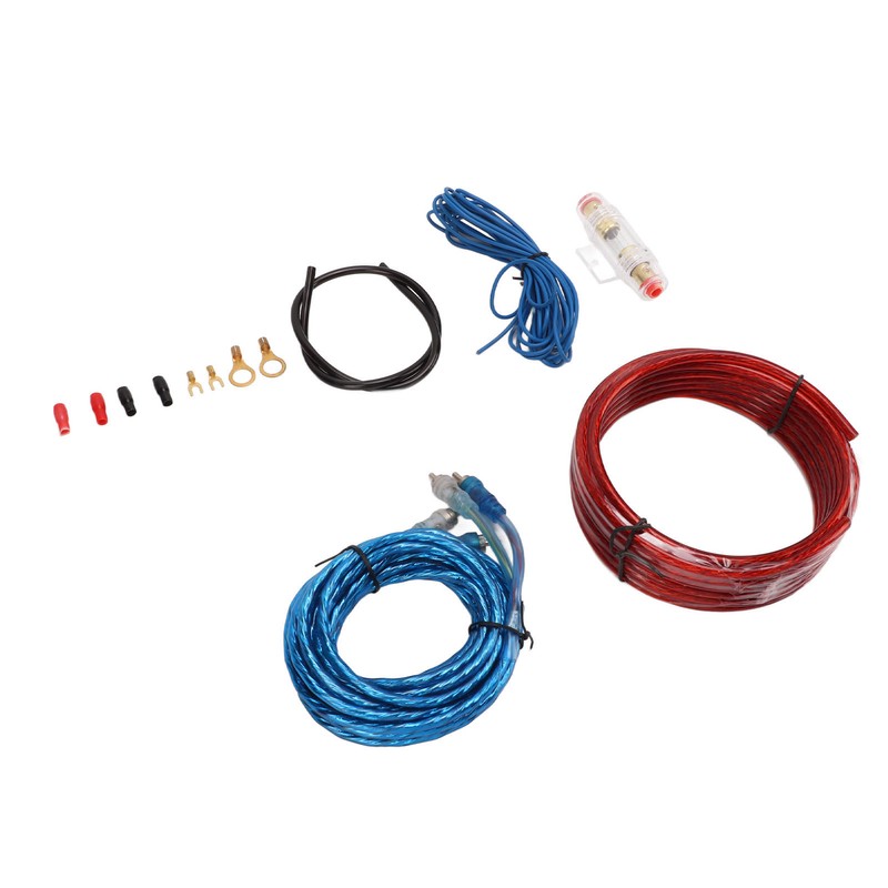8 Gauge Car Amplifier Wiring Kit with Amp Power Cable
