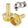 Hooshing 2PCS Garden Hose Male Adapter 1/4" Barb x 3/4"