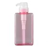 450ml Square Pump Refill Dispenser Bottle for Shampoo and Body Wash Pink 3ea