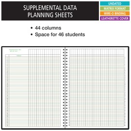 Elan Publishing Company Combination Plan and Record Book: One efficient 8-1/2" x 11" Book for Lesson Plans and Grades Combines W101 and R6080 - (PR7-6)