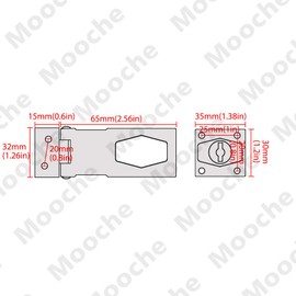 Mooche Keyed Door Hasp Lock Swivel Staple 2.5" Safety Hasp Latch with Lock,Matte Black Gate Latches for Barn Door,Fence, Cabinet,Drawer,Pack of 2