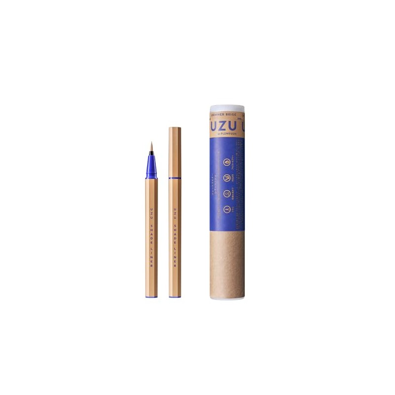 UZU Eye Opening Liner, Shimmer Beige, Liquid Eyeliner, Off Hot
