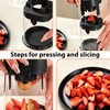 Fruit Slicer Cup, 2-in-1 Detachable Strawberry Slicer & Dicer