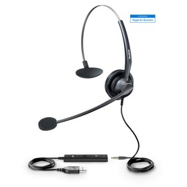Yealink Auriculares USB de Banda Ancha para teléfonos IP