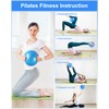 2 Pcs Pilates Balls, 9 Inch Small Exercise Ball, Barre