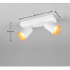 Trio Leuchten Spotlight Bar Sharp 817100231 Metal White Matt Cover