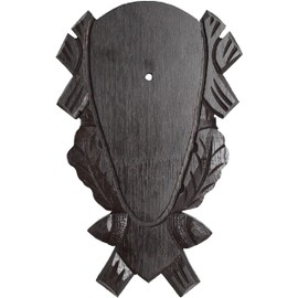 Horns Board Roe Roe Buck Made of Oak Wood with Decorations without Pine Insert Trophy Shield Light Dark (Dark Oak)
